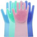 Silicone Dish Washing Kitchen Hand Gloves 2pcs. 