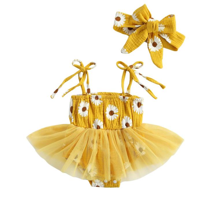 Children's Daisy Textured Wide Strap Romper and Hat Set main image 0