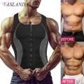 Men Body Shaper Workout Tank Tops Shapewear Compression Shirts Weight Loss Slimming Vest Waist Trainer Cropped Muscle Undershirt. 