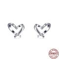 SCute Heart Earrings For Women Simple Gold Color Tiny Stud Earring Jewelry Engagement.