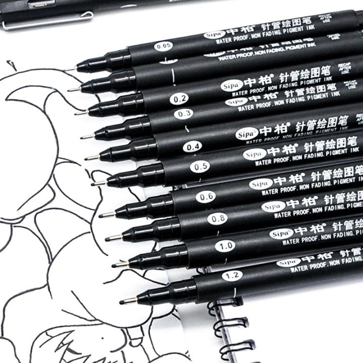 BRADOO-%20Sipa%208Pcs%20Black%20Thin%20Liner%20Pens%20Mini%20Liner%20Fineliner%20Drawing%20Pens%20for%20Artist%20Illustration%20Technical%20Drawing%20Office%20Documents%20-%20Image%207