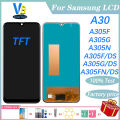 LCD For Samsung Galaxy A30 LCD Display Touch Screen Digitizer Assembly A305 Replacement No Dead Pixel. 