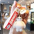 Disney Cartoon Baymax Keychain Anime Big Hero 6 Pendant Car Key Chain Key Ring Keyring Phone Bag Handbag Ornament Jewelry Gifts.