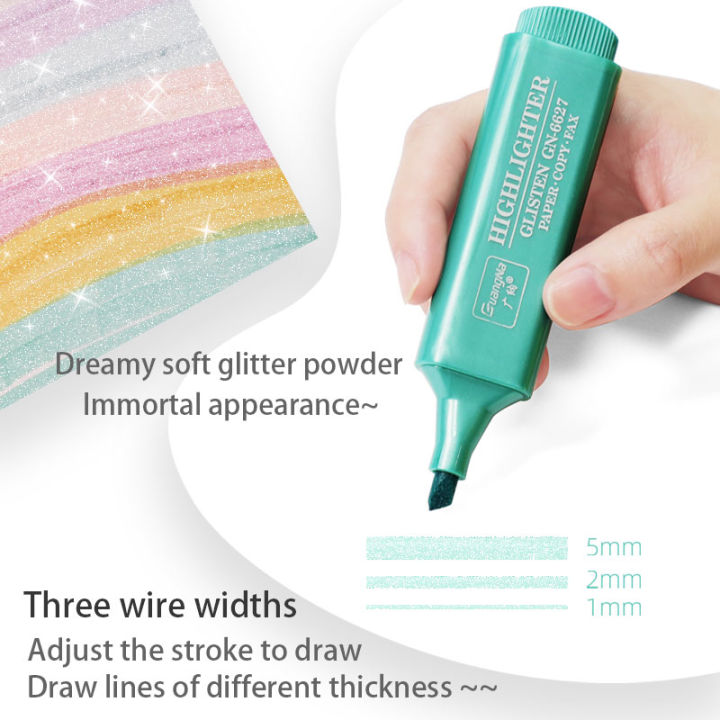 Metallic%20Highlighter%20Pen%20Subtle%20Glitter%20Highlighter%20Markers%20Note%20Taking%20and%20Journaling%20Supplies%20-%20Image%205
