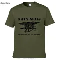New Navy Seals The Only Easy Day Was Yesterday T-shirt Men 100% Cotton Short Sleeves Novelty Tees Tops. 