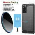 Qi Wireless Charging Set for Xiaomi Redmi Note 11S 11 12 Pro Plus 4G 5G Wireless Charger Pad+USB Type-C Receiver+Phone Case. 