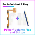 Power volume button flex For Infinix Hot 9 play X680 Side key Switch ON OFF Key Mute control Button Ribbon Flex Cable. 