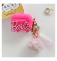 For AirPods 1 / 2 / Pro Headset cover Apple headset cover Fashion AirPods case silicone full cover Pink Barbie.