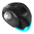 Trackball Bluetooth Ergonomic Mouse 2.4G RGB Rechargeable Rollerball Mice Compatible with PC. 