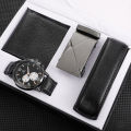Men's Watch+Wallet+Belt Set Male's Gift for Father's Day Birthday Gift 3pcs/set. 