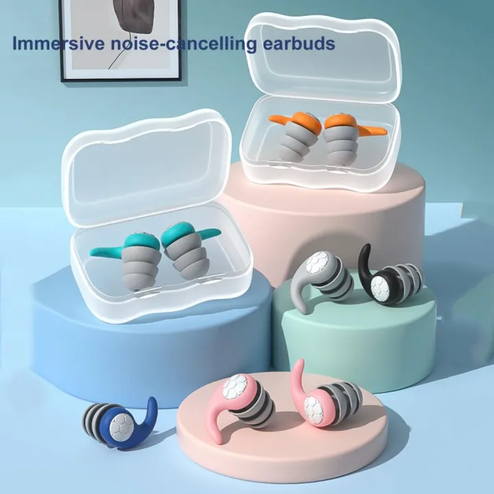 1%20Pair%20Excellent%20Swimming%20Earplugs%20Waterproof%20Sound%20Filtering%20Anti-slip%20Women%20Men%20Noise%20Canceling%20Ear%20Plugs%20-%20Image%204