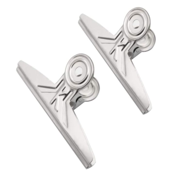 2 PCS Extra Paper Clips 20cm Bulldog Clips Jumbo Clamps Bull Binder Sliver Stainless Steel Paper Clip Office