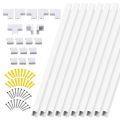 10Pcs PVC Cord Duct Raceway Wall Cable Management. 