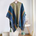 Ethnic Style Shawl Yulong Snow Mountain Knitted Cape Sun Protection Tibet Travel Shawl009.