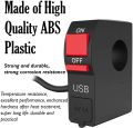 Best quality on/off switch with usb charger for motorcycle or bike - bike accessories. 