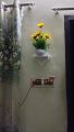 2 Pcs Wall Hanging Kite Flower Stand . Self Adhesive Punch Free Wall Decorative Showpiece Holder Only . Only square Shape Stand Without Flower & showpiece..