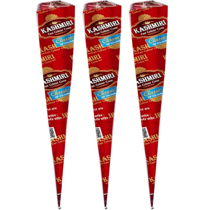Kashmiri Fast Colour Cone Mehedi - 6psc