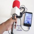 Journalist Microphone for Mobile with Chaina Foam. 