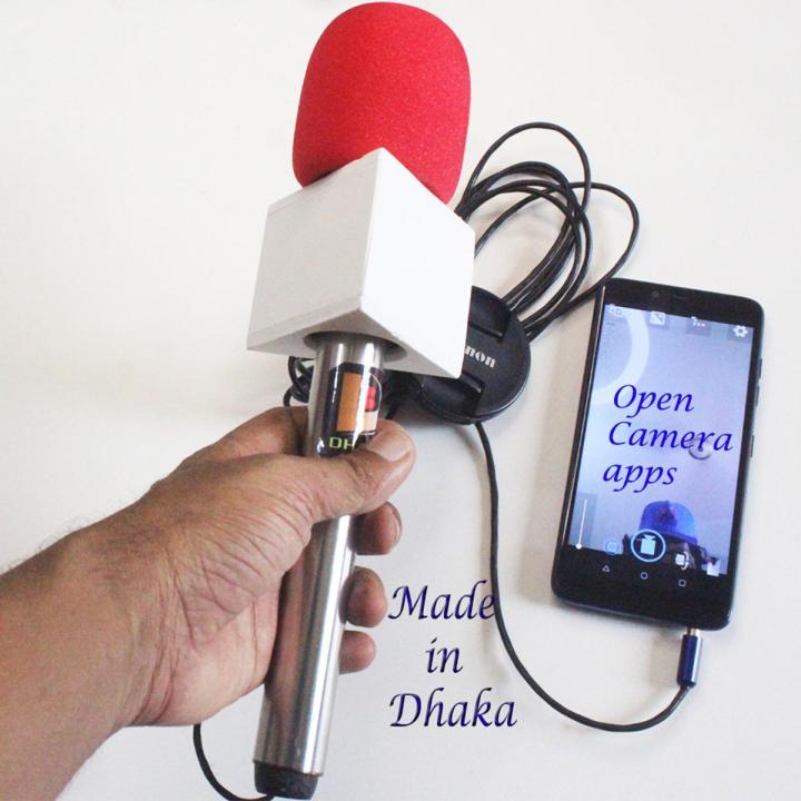 Journalist Microphone for Mobile with Chaina Foam