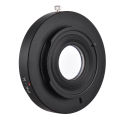 PK-AI Lens Mount Adapter Ring with Optical Glass for Pentax K Mount Lens to Fit for Nikon AI F Mount Camera Body Focus Infinity.