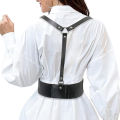 Punk Leather Chest Harness Belts for Women Fashion Body Adjustable High Elastic Waist Belt Gothic Rave Clothing Accessories. 