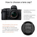 52mm Lens Cap for Nikon Canon Sony DSLR Camera Compatible Nikon D3000 D3100 D3200 D3300 D5000 D5100 D5200 D5300 D5500.