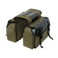Touring Motorbike Saddle Bag Motorcycle Canvas Waterproof Panniers Box Backpack Side Tools Pouch Bike Rear Seat Bag New Upgrade. 