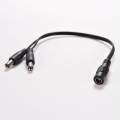 5.5 X 2.1mm Cctv Camera 1 Female To 2 Male Dc 12v Power Splitter Cable Adapter.
