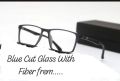 Blue Cut Blue Coating Lens with Flexible Fiber Eyewear Frame for Men < tr 90 frame with red fox blue cut lens. 