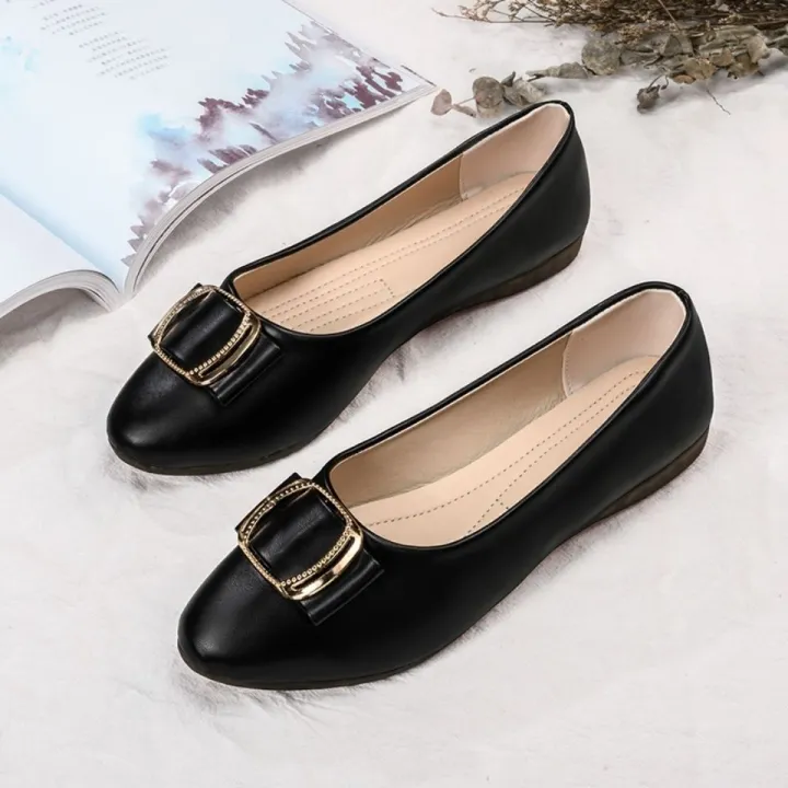 Pumps%20Women2023New%20Spring%20and%20Autumn%20New%20Women's%20Shoes%20Shallow%20Mouth%20All-Matching%20round%20Toe%20Soft%20Leather%20Soft%20Bottom%20Mom%20Shoes%20Peas%20Shoes%20-%20Image%205