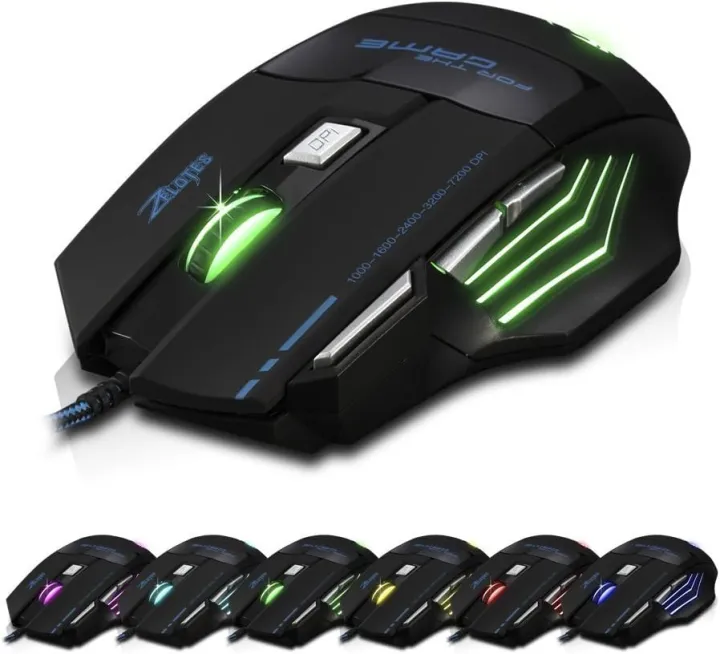 7200%20DPI%207%20Buttons%20Professional%20LED%20Optical%20USB%20Wired%20Gaming%20Mouse%20Mice%20for%20Gamer%20-%20Image%202
