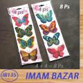 8 Pcs 3D Double Wings Butterfly Wall Stickers.