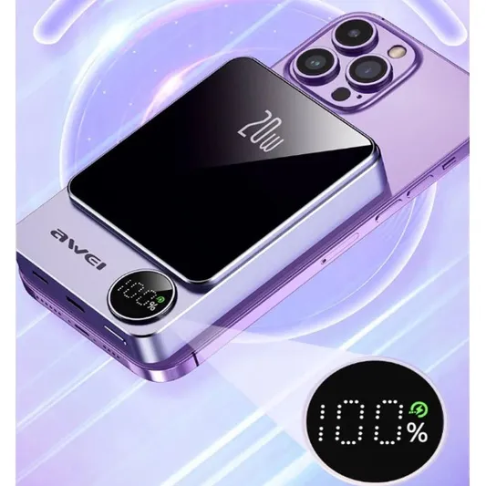 AWEI%20P39K%2015W%20Wireless%20Magnetic%2010000mAh%20Power%20Bank%2022.5W%205A%20PD%2020W%20Super%20Fast%20Charging%20with%20Digital%20Display%20-%20Image%205