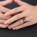 New Creative Style Roman Numerals Men Engraved Arabic Finger Ring.