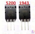 Ori-gi-nal 2SA1943 & 2SC5200 Pair Of PNP & NPN Power Amplifier Transistor 1943 & 5200 Electrical Circuitry & Parts. 