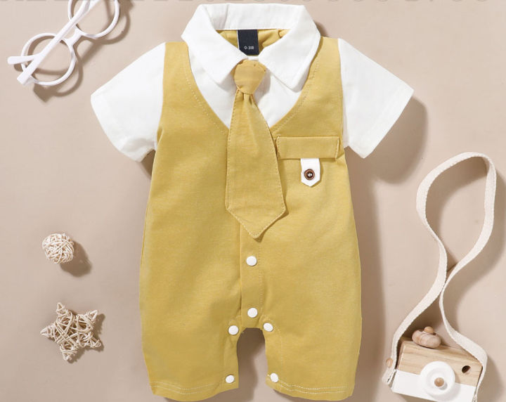 Baby%20boy%20short%20sleeve%20gentleman%20tie%20haga%20suit%20amazon%20-%20Image%206