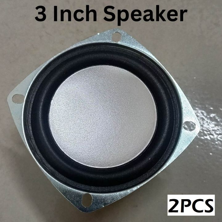 2Pcs 3 Inch Subwo0fer Multimedia Single Magnet SubWoofer 3 Inch 10 Ohm 3W Audio HiFi Deep Bass Speaker For Home Theater Stereo Amplifier