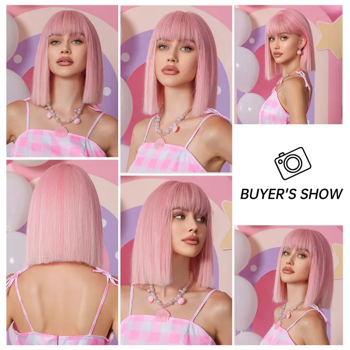 Bob%20Light%20Pink%20Cosplay%20Synthetic%20Wigs%20Straight%20Lolita%20Short%20Wig%20Halloween%20Natural%20Hair%20with%20Bangs%20for%20Women%20Afro%20Heat%20Resistant%20-%20Image%202
