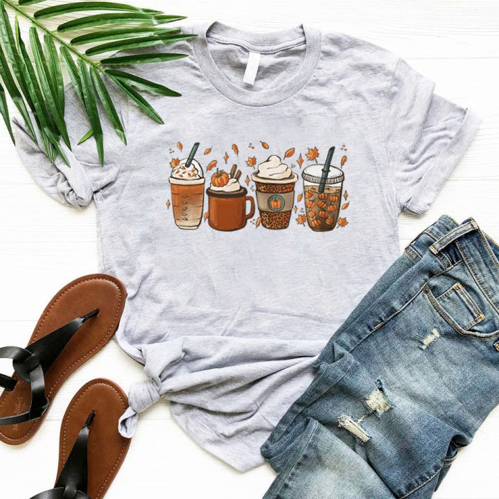 Fall%20Coffee%20T-Shirt%20Pumpkin%20Spice%20Halloween%20Tshirt%20Vintage%20Halloween%20Shirt%20for%20Women%20Graphic%20T%20Shirts%20Coffee%20Lovers%20Gifts%20Top%20-%20Image%206