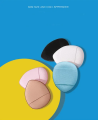 Mini Finger Makeup Puff Mini Air Cushion Puff Cosmetic Makeup Sponge Suitable For Foundation, Concealer, Repair Cream.