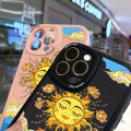 BILI for OPPO A52 A92 Cover Golden Sun Lens Protection Soft PU Leather Phone Cases.