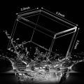 8 Pieces Of Transparent Acrylic Plastic Square Square Jewelry Box Mini Storage Box with Lid Mini Square Container 210Ml. 