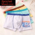 HH 2 Piece Kids Boys Underwear Cartoon Children's Shorts Panties for Baby Boy Toddler Boxers Stripes Teenagers Cotton Underpants.