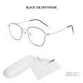 Titanium Ultra Light Frame Oval Eyewear Men Prescription Glasses Women Fashion Round Spectacles.