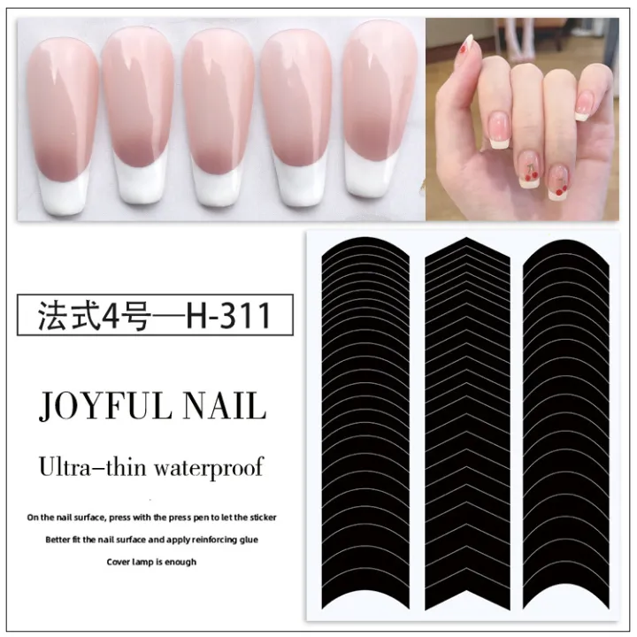 Manicure%20French%20side%20auxiliary%20stickers%20Crescent%20smile%20line%20French%20manicure%20stickers%20V-shaped%20nail%20polish%20glue%20nail%20stickers%20in%20stock%20-%20Image%207