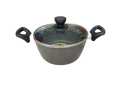 HAMKO Casserole Pan with Glass Lid-22 CM-Non stick. 