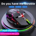 Ergonomic Wired Gaming Mouse USB Mouse Gaming RGB Mause Gamer Mouse 6 Button LED Silent Mice for PC Laptop Computer.