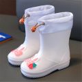 Lightweight Rubber Non-Slip Rain Boots Kids High Quality Waterproof Rain Shoes Baby Boys Girls Water Shoes Children Rainboots.