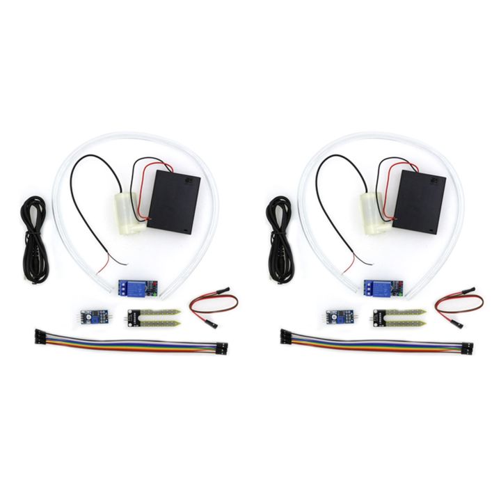 2X Soil Moisture Sensor Kit Automatic Watering System Manager with Mini Water Pump for Arduino DIY Kit EK1915