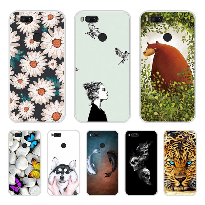 For Xiaomi Mi A1 Case Silicon Soft Cute TPU Back Cover Phone